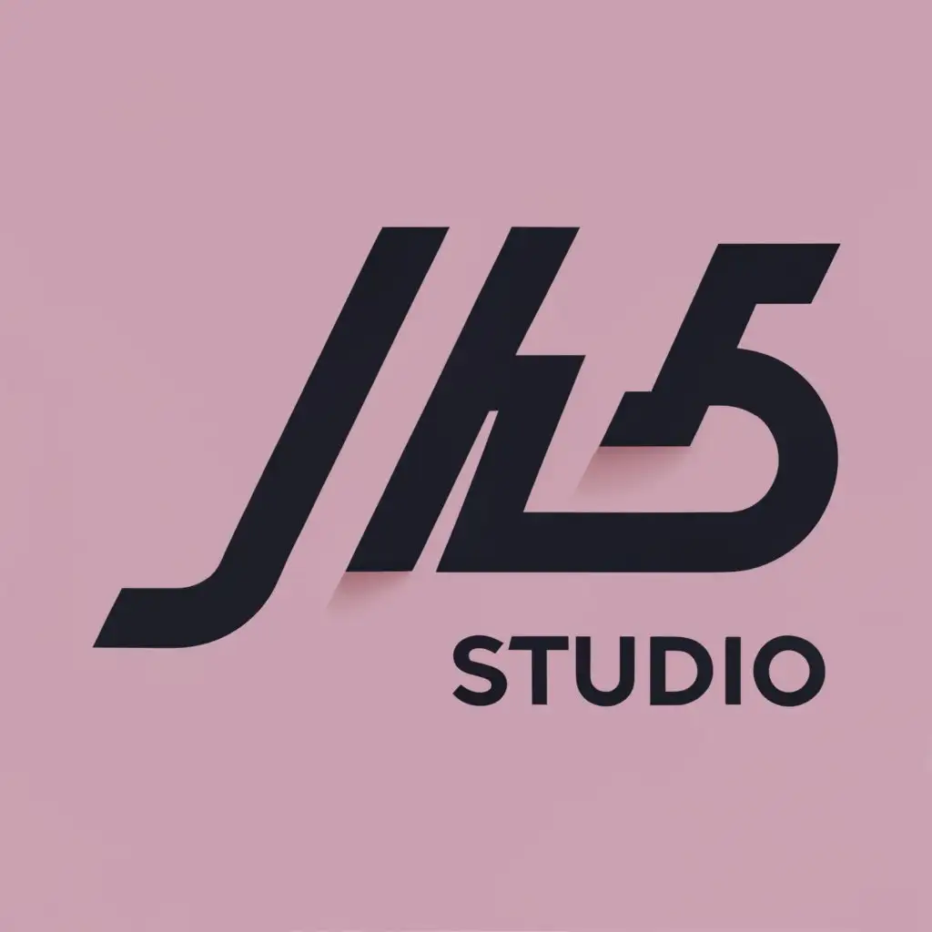 logo, JH5. CRM, with the text "JH5. STUDIO", typography, be used in Technology industry