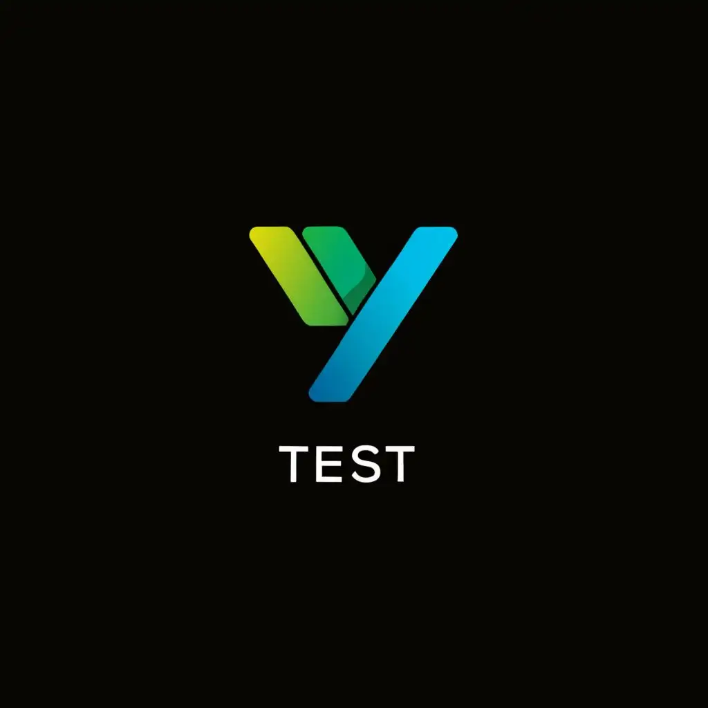 a logo design,with the text "test", main symbol:letter y,Minimalistic,be used in Technology industry,clear background