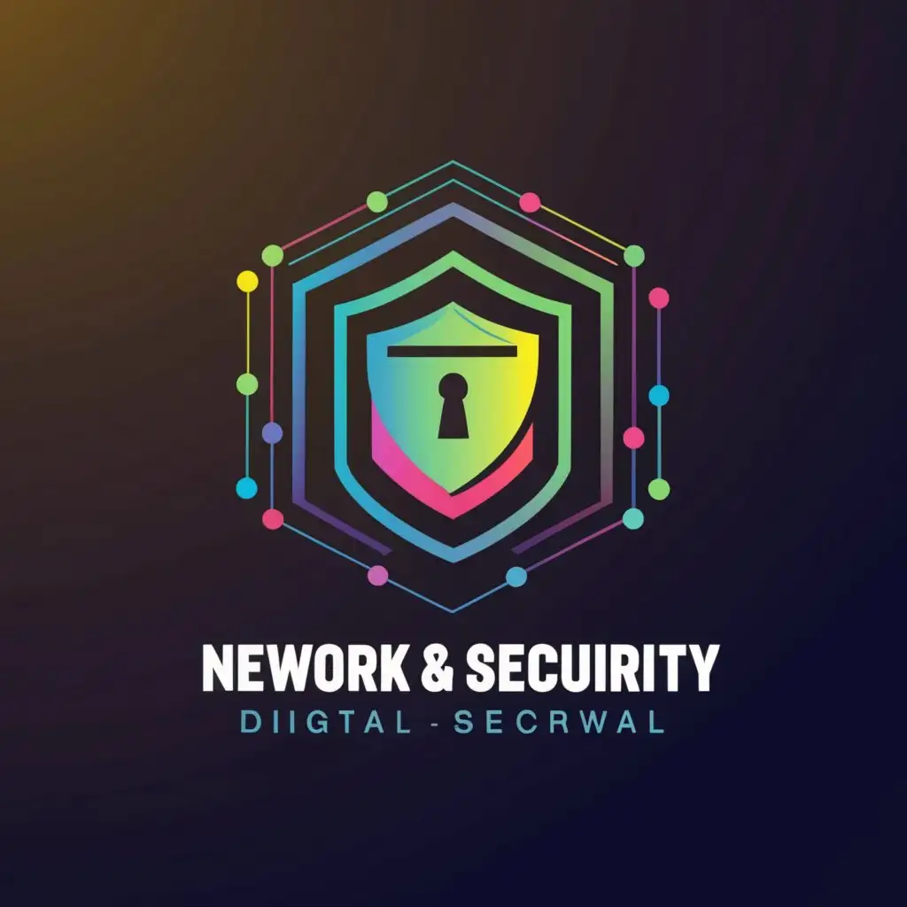 a logo design,with the text "Networkand Security", main symbol:Firewall,complex,be used in Technology industry,clear background