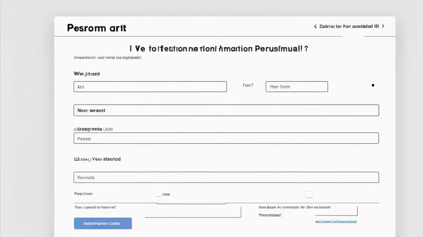 Optimizing User Experience Personal Information Form on Website Page