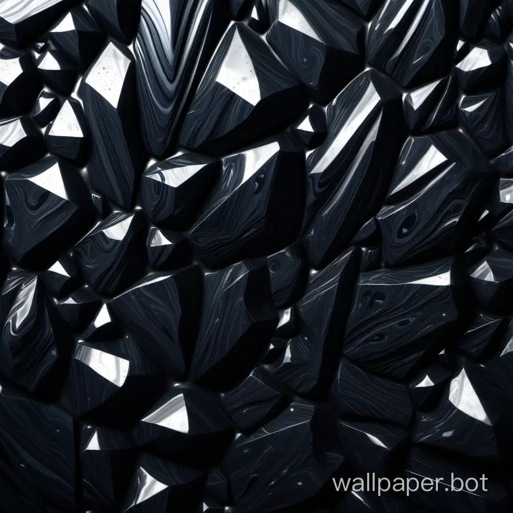 Dark-and-Glossy-Obsidian-Material-4K-Wallpaper