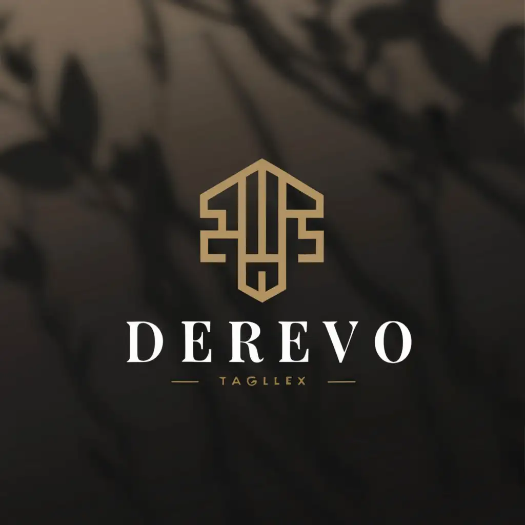 a logo design,with the text "Derevo", main symbol:Home Decor Agency,complex,be used in Real Estate industry,clear background