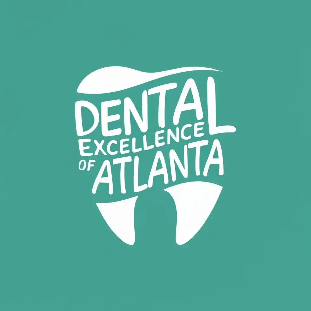 logo, TOOTH, with the text "Dental Excellence of Atlanta", typography, be used in Medical Dental industry