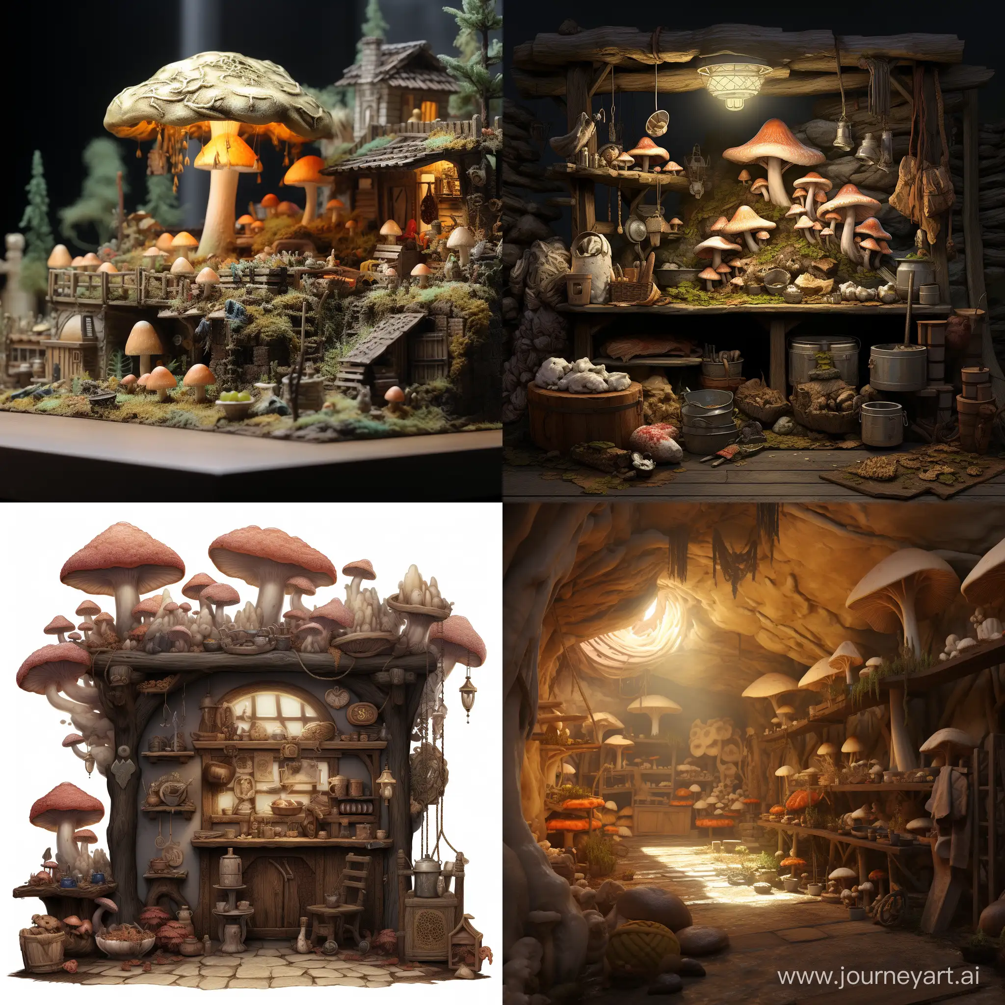 Realistic-Fungus-Dry-Goods-Cultivation-Base