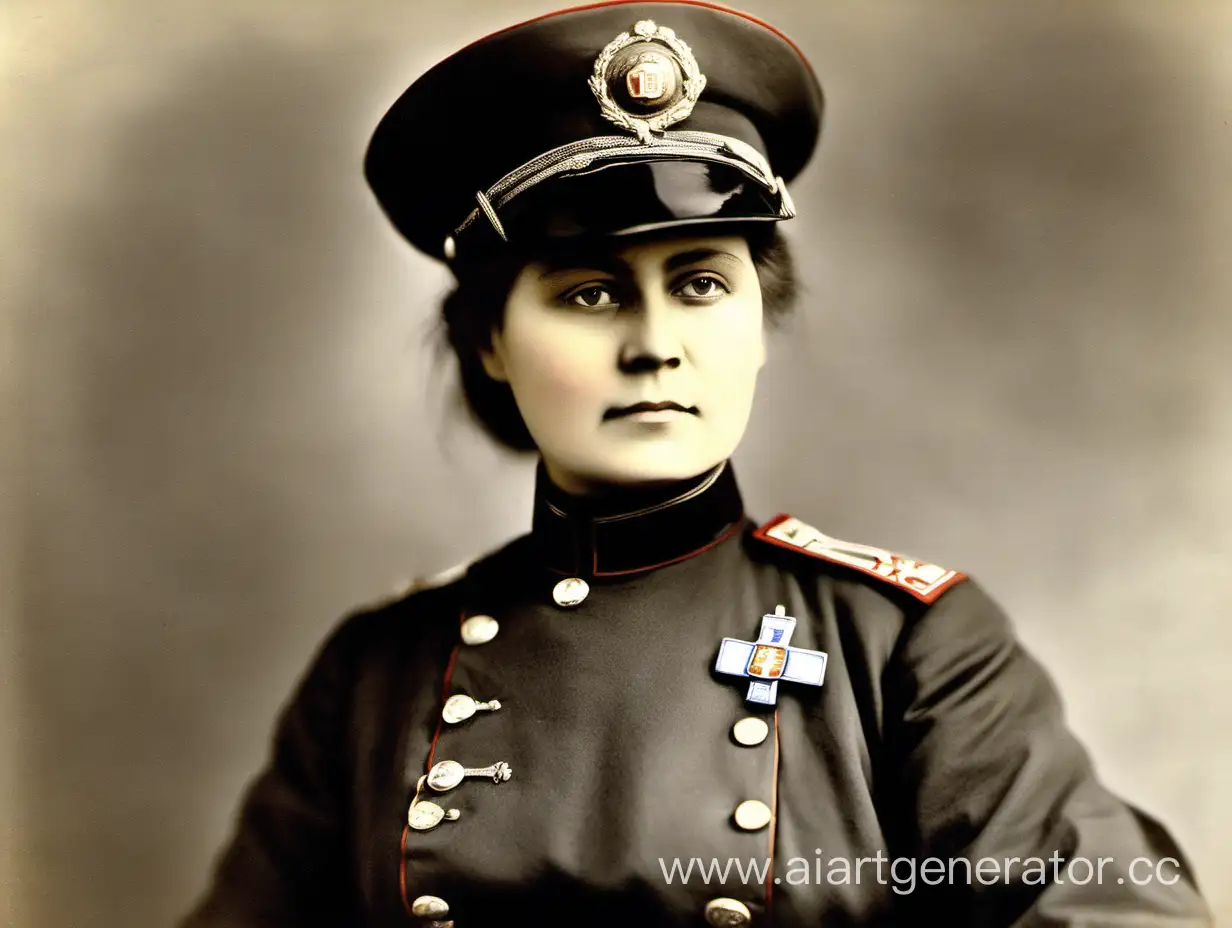 Федосеева Анна Петровна (1878–1928) — русская военная деятельница, участница Русско-японской и Первой мировой войн, генерал-майор Русской императорской армии, одна из главных руководителей Белого движения в годы Гражданской войны. Главнокомандующий Русской армией в Крыму и Польше (1920), а также генерал-лейтенант Добровольческой армии (с 28 ноября 1918 года).  Цветное фото