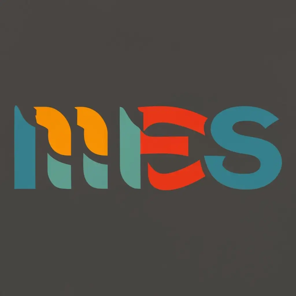 logo, Moscow Electrical School, with the text "MES", typography, be used in Education industry