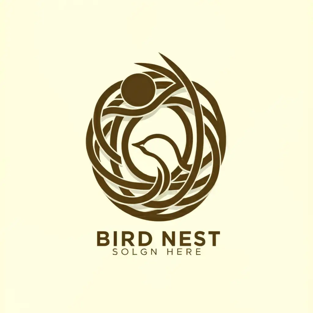 a logo design,with the text "NLD Bird nest", main symbol:NLD company,Minimalistic,be used in Religious industry,clear background