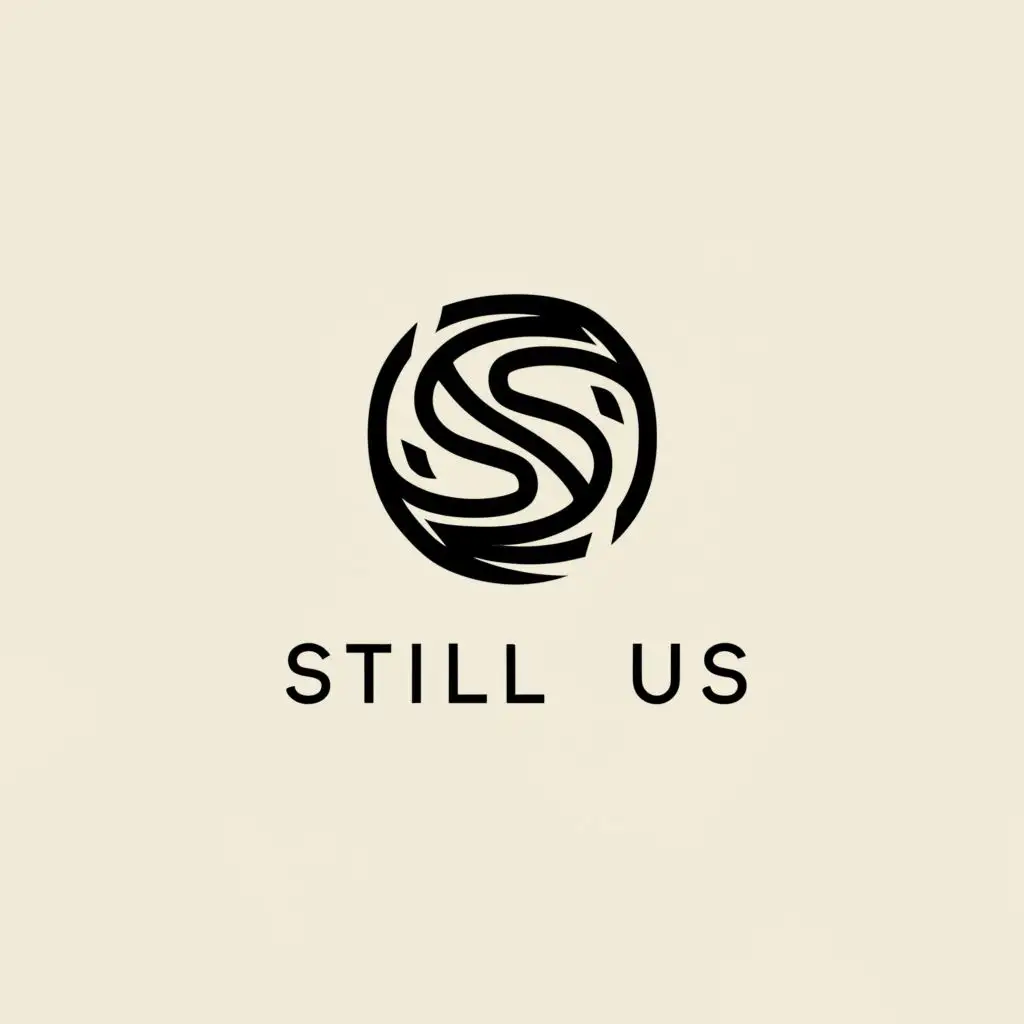 a logo design,with the text "still us", main symbol:s, nest,Moderate,be used in Religious industry,clear background