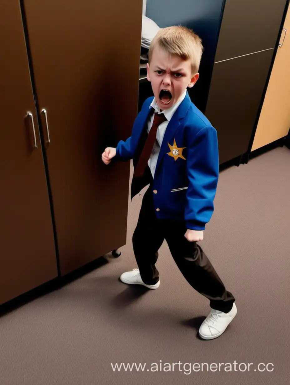 злой школьник, который врезался в шкаф мизинчиком на правой ноге, потому что он играл в бравл старс и не заметил препятствие.