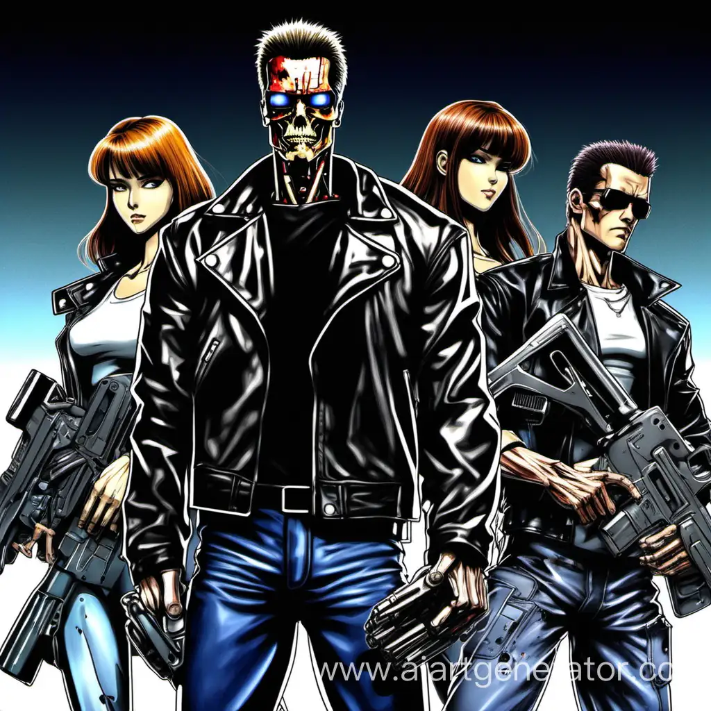 AnimeStyled-Terminator-Characters-Unleash-Futuristic-Action