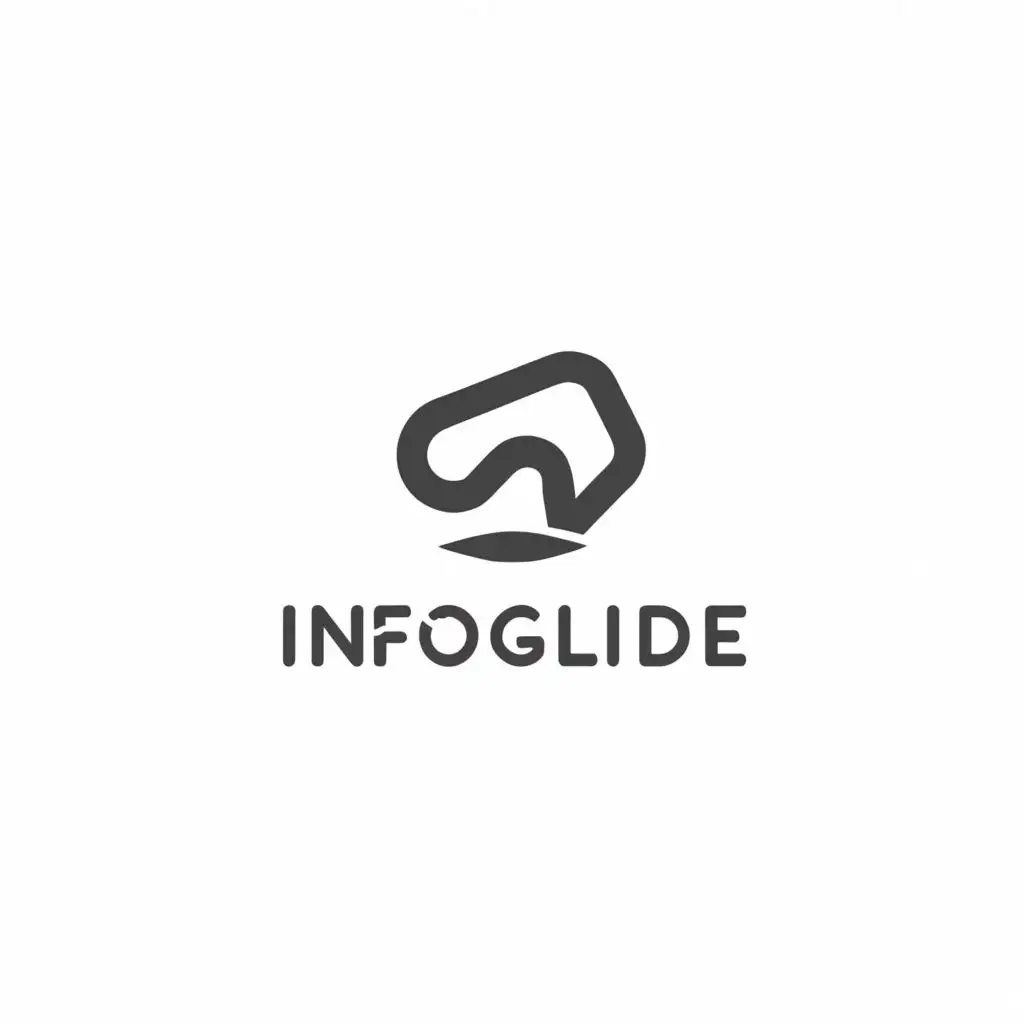 a logo design,with the text "infoGlide", main symbol:rock,Moderate,be used in Animals Pets industry,clear background