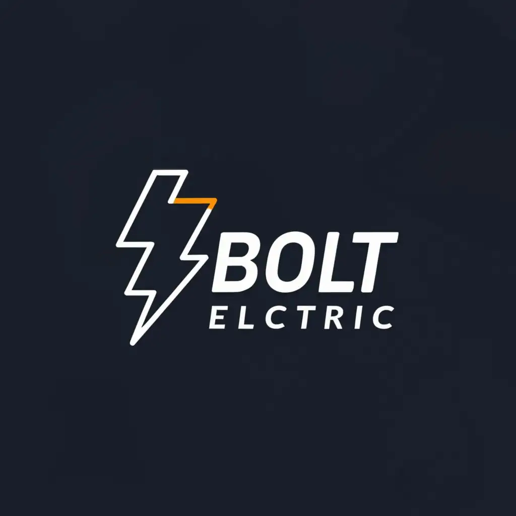 a logo design,with the text "BOLT ELECTRIC", main symbol:BOLT,Minimalistic,be used in Construction industry,clear background