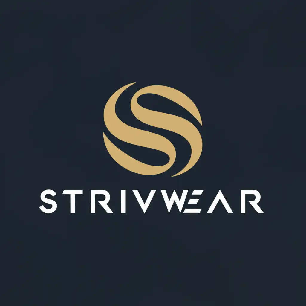 a logo design,with the text "StriveWear", main symbol:luxury,Minimalistic,be used in Retail industry,clear background