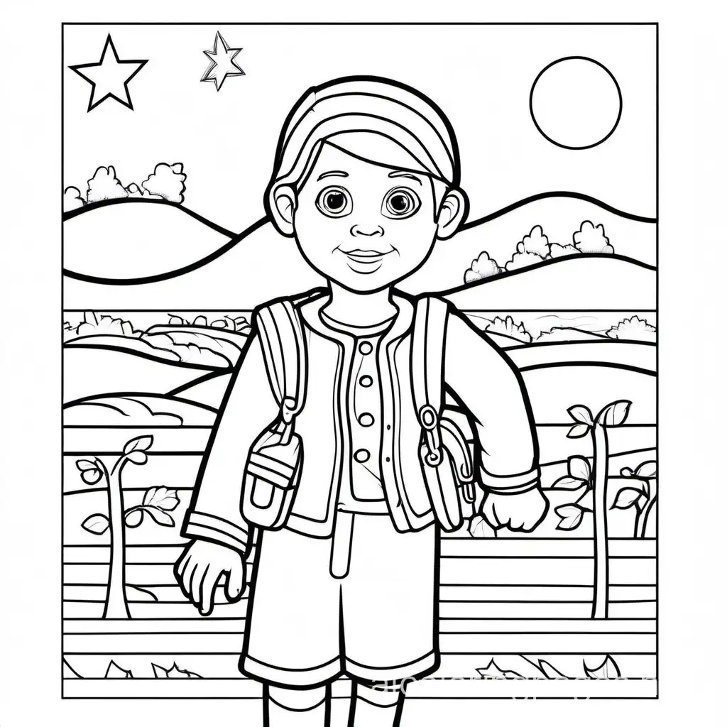 BEING lonely, Coloring Page, black and white, line art, white background, Simplicity, Ample White Space. The background of the coloring page is plain white to make it easy for young children to color within the lines. The outlines of all the subjects are easy to distinguish, making it simple for kids to color without too much difficulty, Coloring Page, black and white, line art, white background, Simplicity, Ample White Space. The background of the coloring page is plain white to make it easy for young children to color within the lines. The outlines of all the subjects are easy to distinguish, making it simple for kids to color without too much difficulty