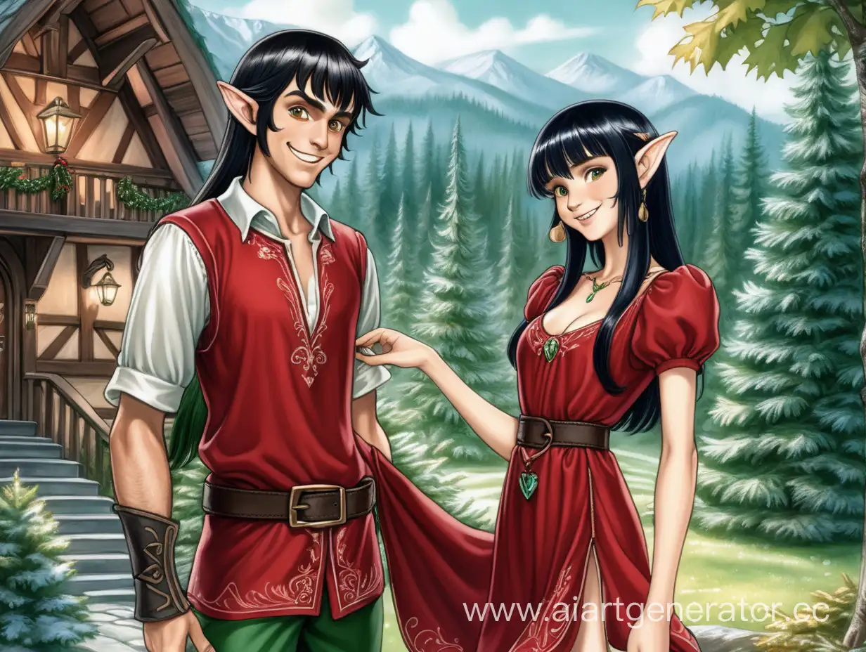 Enchanting-Elf-Girl-Invites-WolfEared-Companion-to-Elvish-Haven