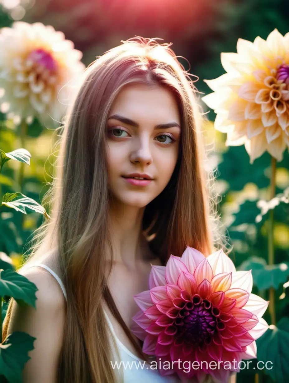 Beautiful-Woman-Portrait-with-Dahlia-Flower