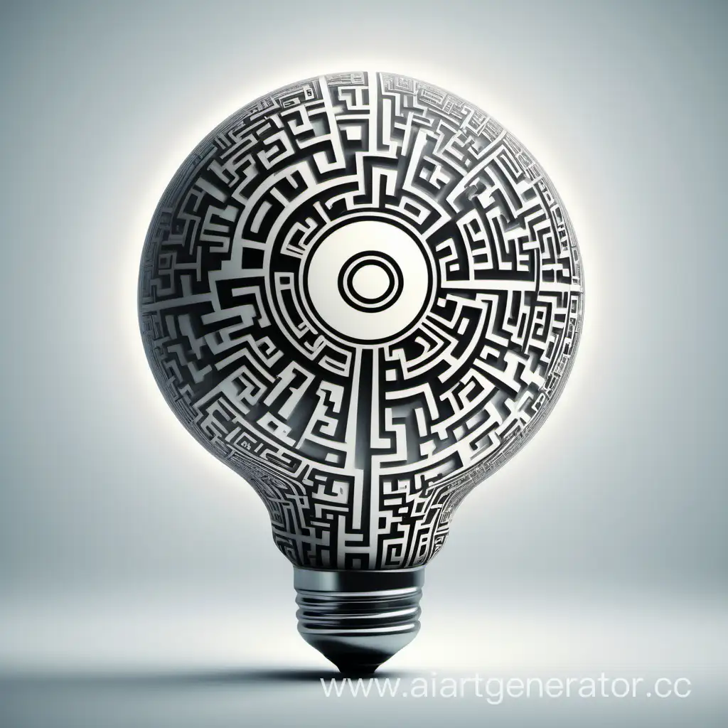 Unique-Abstract-Arabesque-Logo-Design-for-Melnikovvg-with-Light-Bulb-and-QR-Code