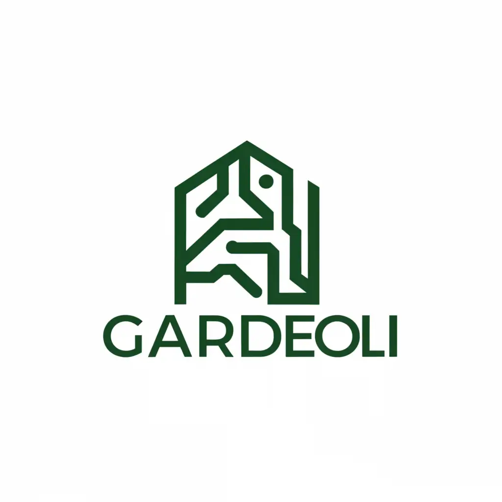 a logo design,with the text "gardeoli", main symbol:tecnology house,Moderate,be used in Home Family industry,clear background