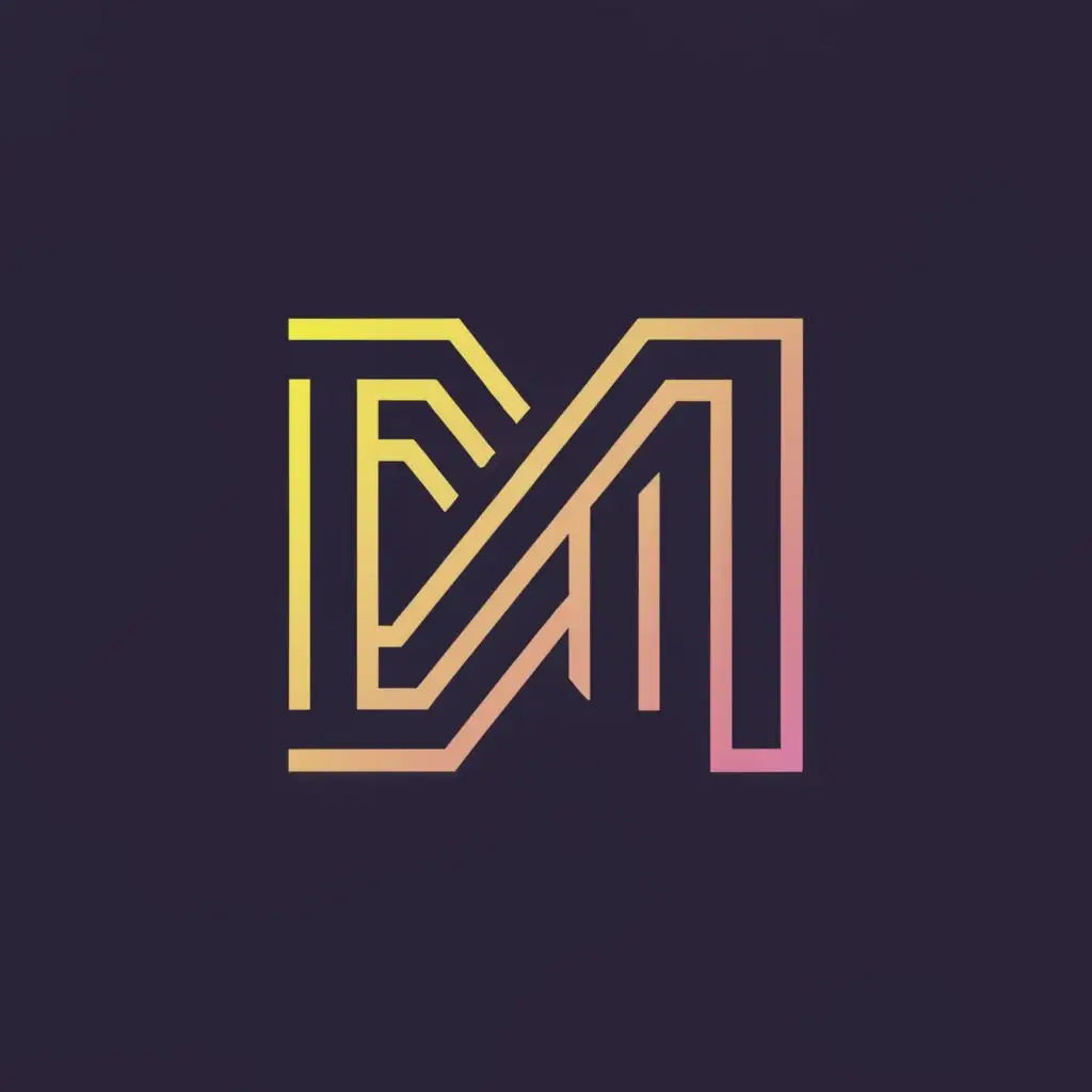 logo, incorporate the letter D and M together to create a monogram, with the text "DM", typography, be used in Technology industry