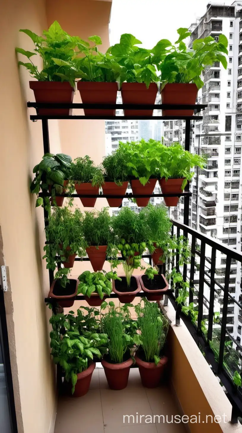 balcony food garden