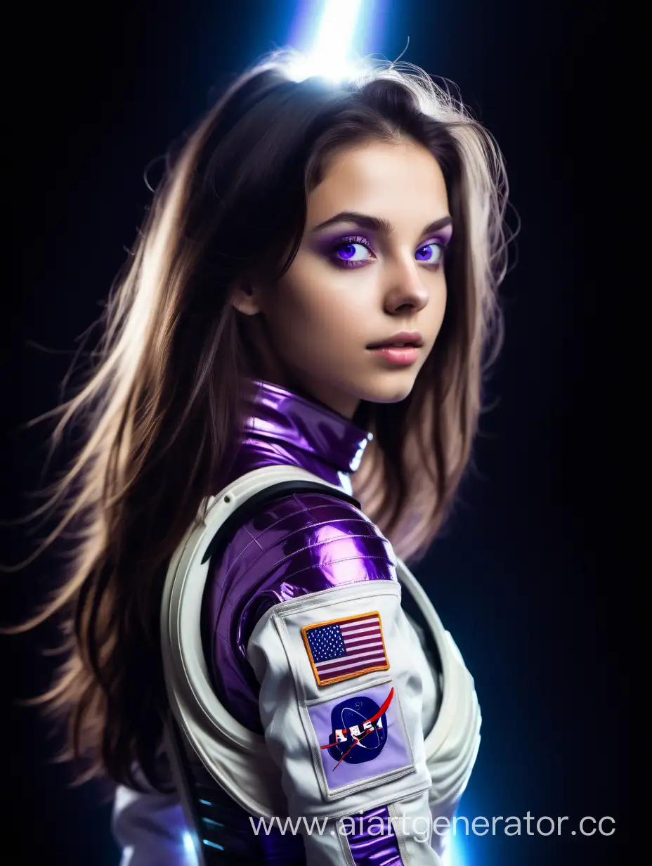 Elegant-Brunette-Astronaut-in-SlimFit-Space-Suit-with-Purple-Eyes