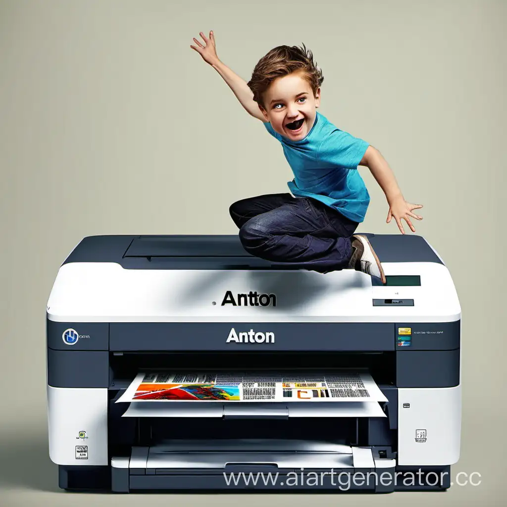 Boy-Jumping-on-Printer-in-Playful-Act