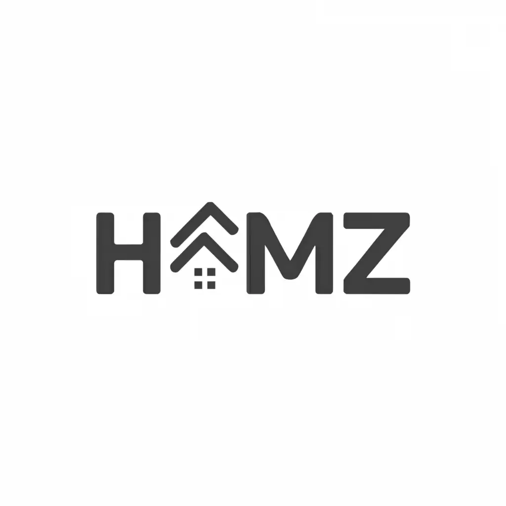 a logo design,with the text "homz", main symbol:residence,Minimalistic,be used in Construction industry,clear background