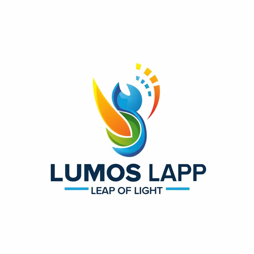 a logo design,with the text 'Lumos Leap', main symbol:BƯỚC NHẢY ÁNH SÁNG,complex,be used in Education industry,clear background
