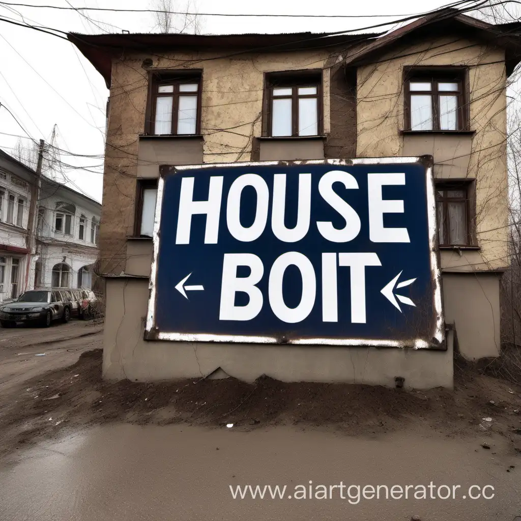 Дом где скупают болты большая вывеска на улице в россиии