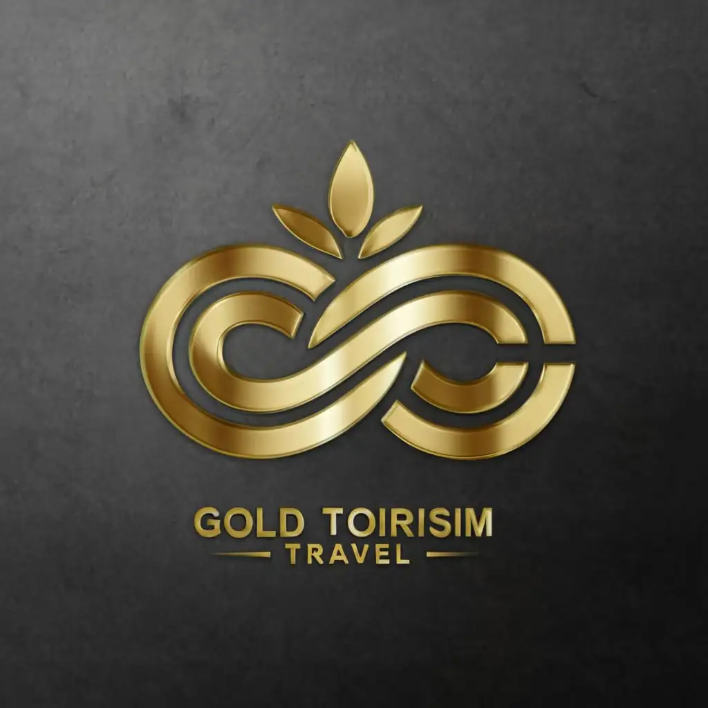 a logo design,with the text "Gold Tourism Travel", main symbol:GTT,Moderate,be used in Travel industry,clear background