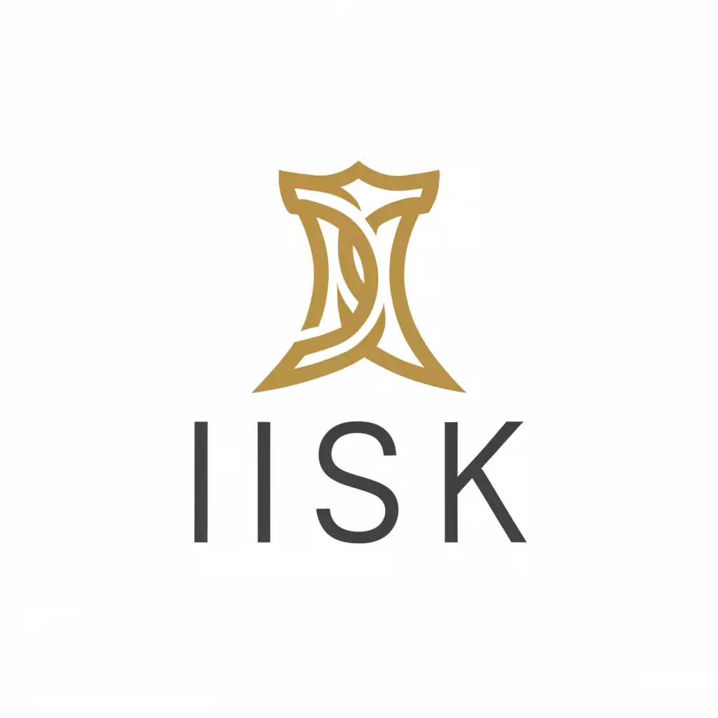 a logo design,with the text 'ISK', main symbol:DRESS,complex,be used in Retail industry,clear background