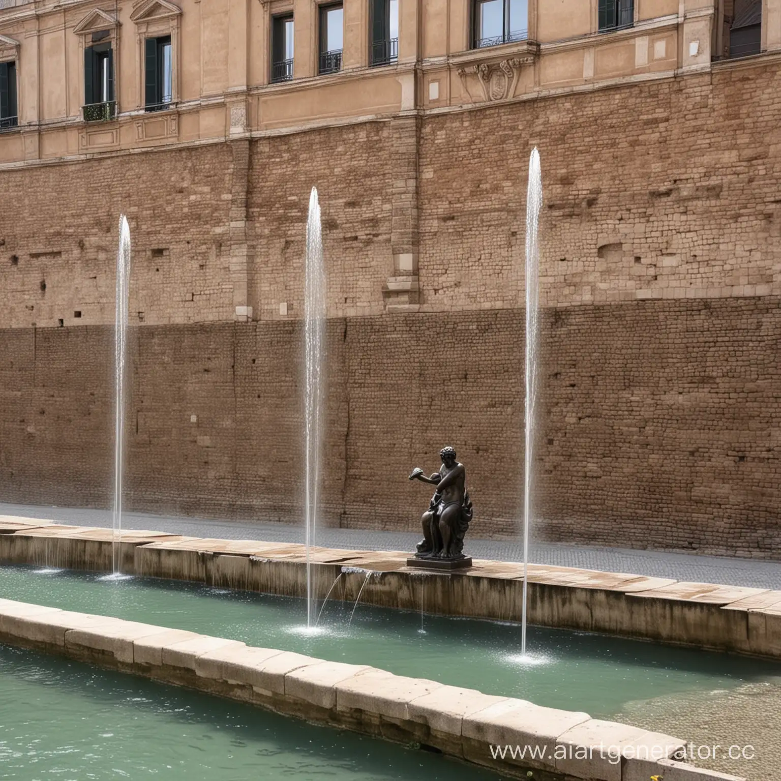 Contemporary-Fountain-with-Roman-Flair