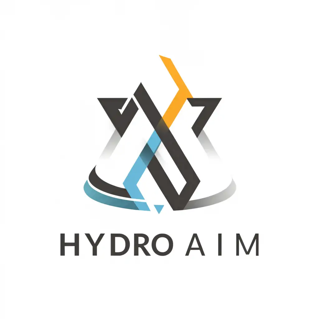 a logo design,with the text "Hydroaim", main symbol:Hy,Minimalistic,clear background