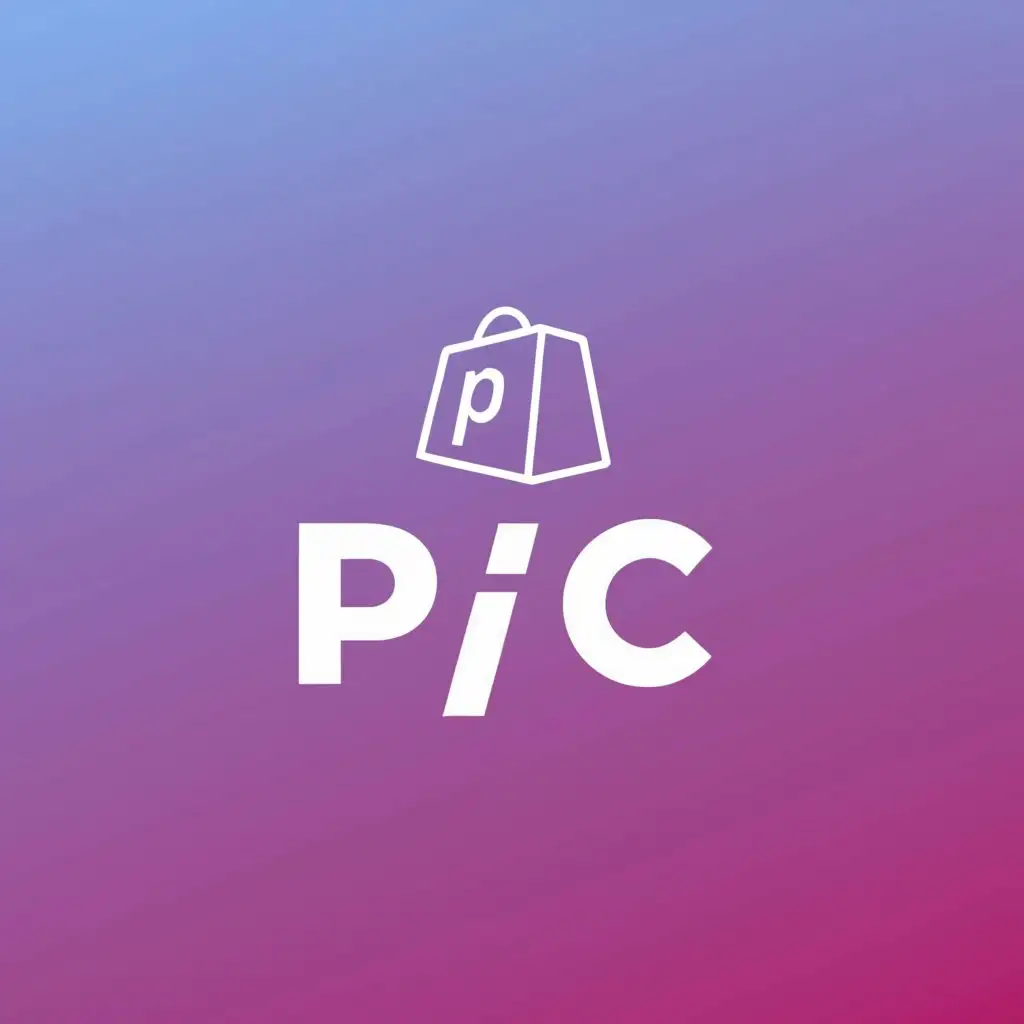 a logo design,with the text "P C", main symbol:SHOPIFY ,Moderate,be used in Internet industry,clear background
