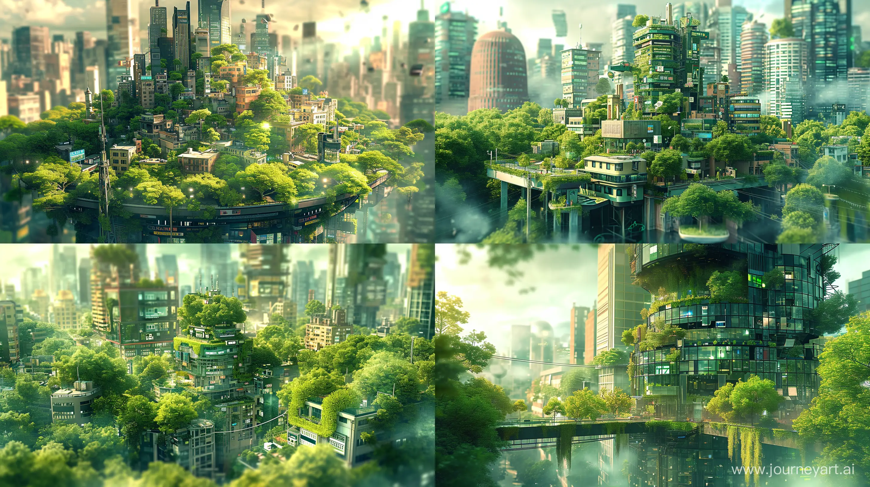 Vibrant-Green-Cityscape-in-Stunning-Realism-8K-Vray-Render