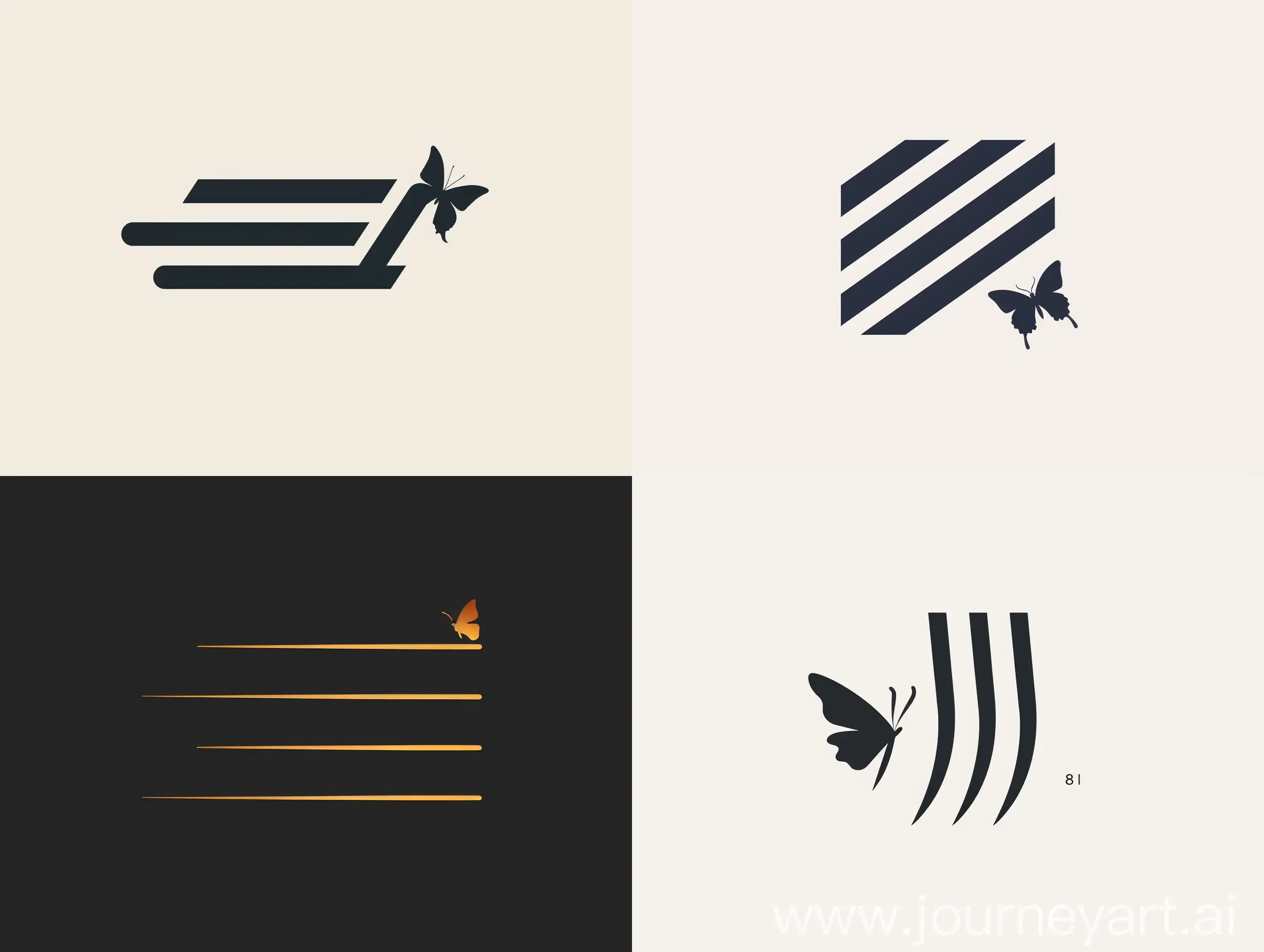 Minimalistic-Calligraphic-Logo-with-Butterfly-Accent