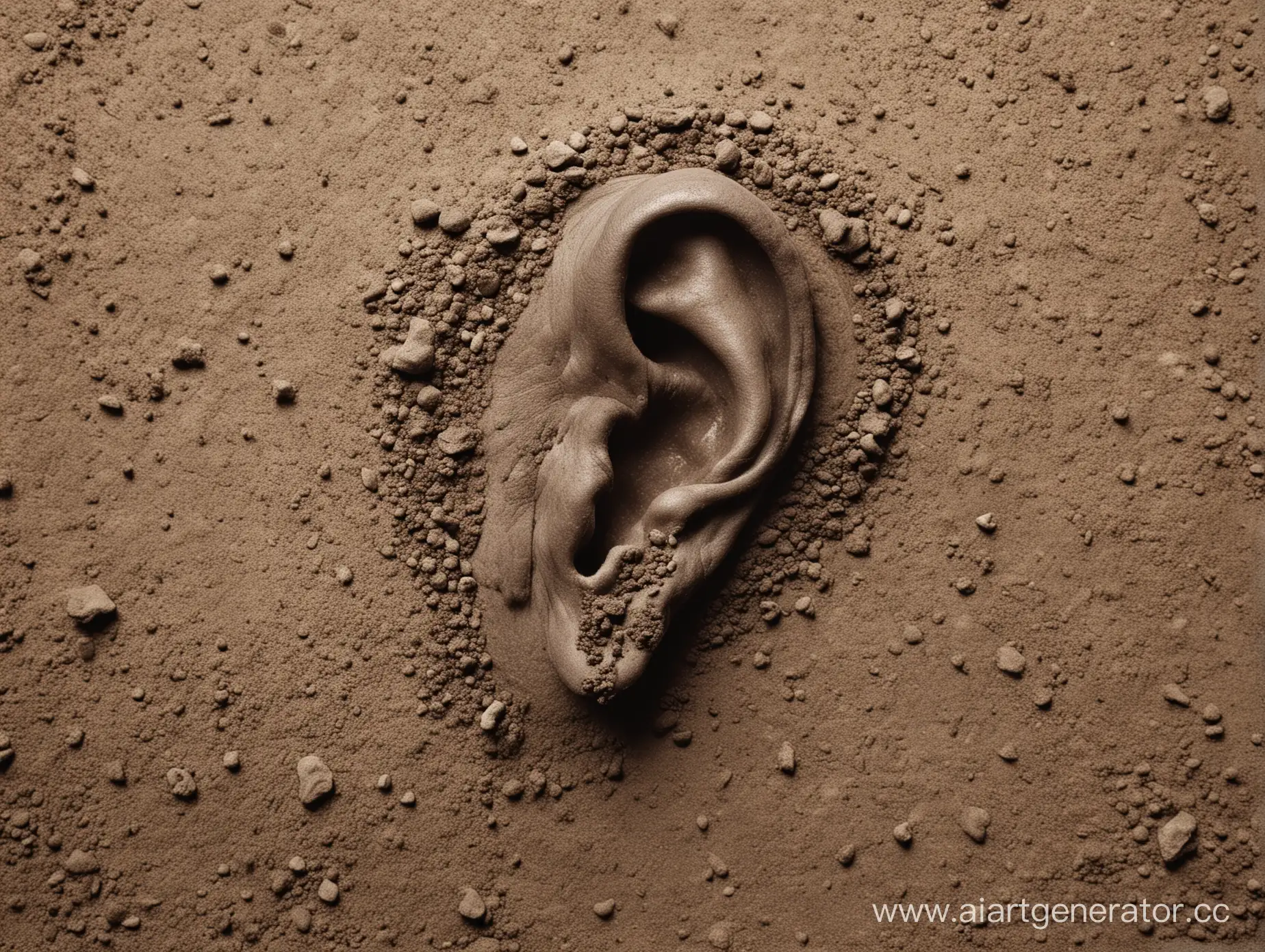 Ear-and-Soil-Minimalistic-Abstraction-by-Roger-Ballen