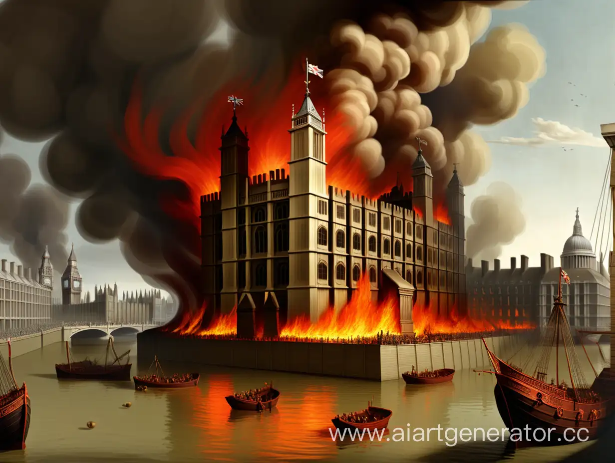 Great Fire of London in 1666