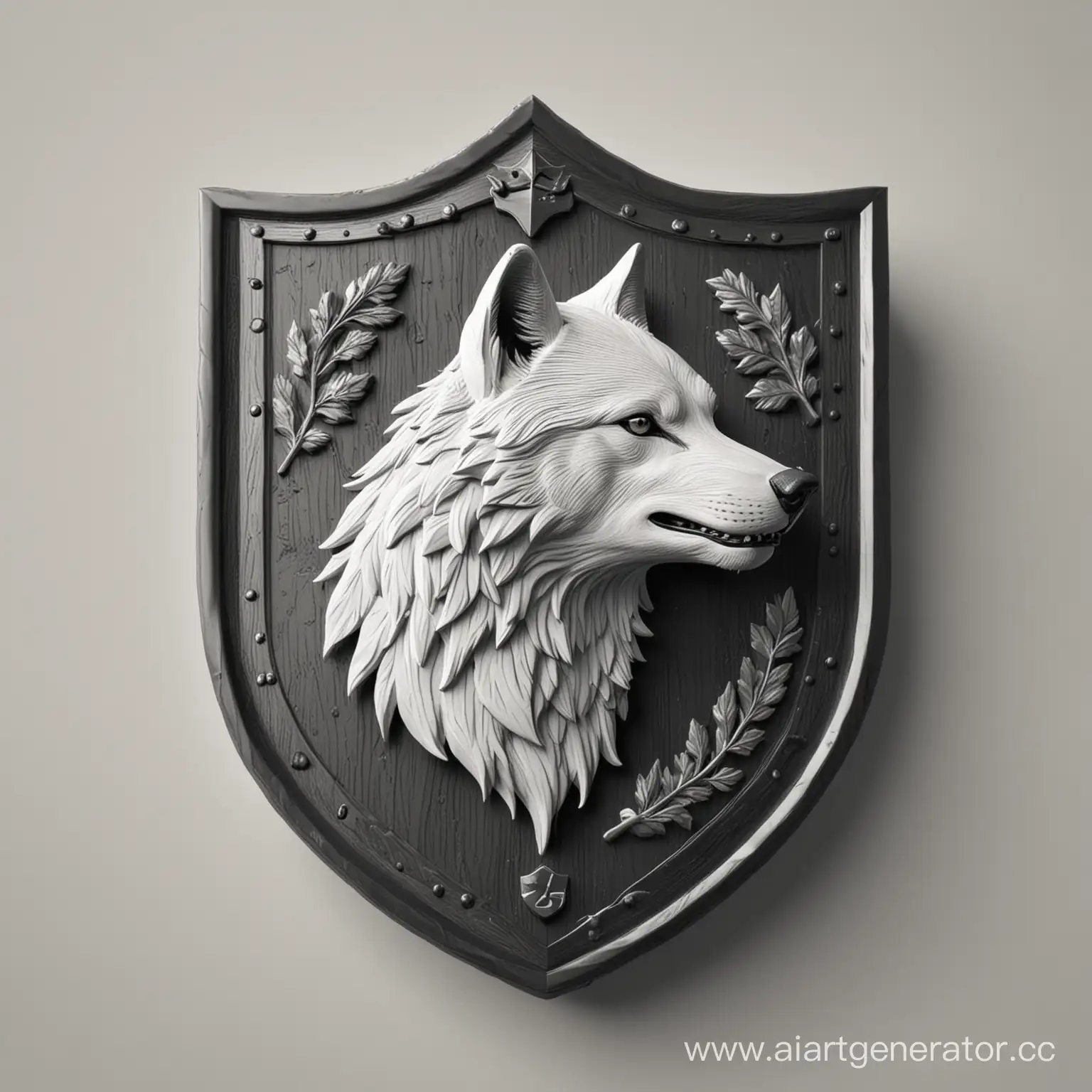 Realistic-Gray-Wolf-Head-Emblem-in-Maximal-Minimalism-Style