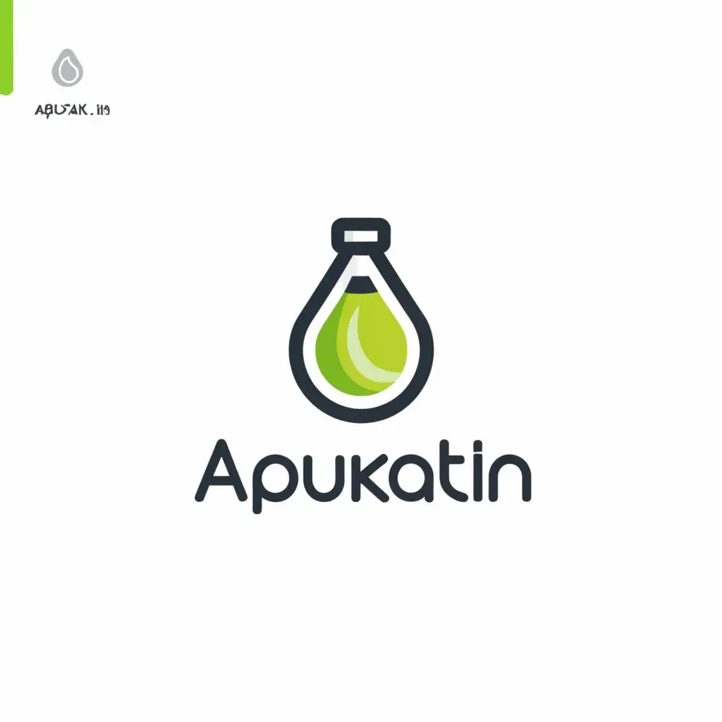 a logo design,with the text "apukat.in", main symbol:bottle, shake, avocado,Moderate,clear background
