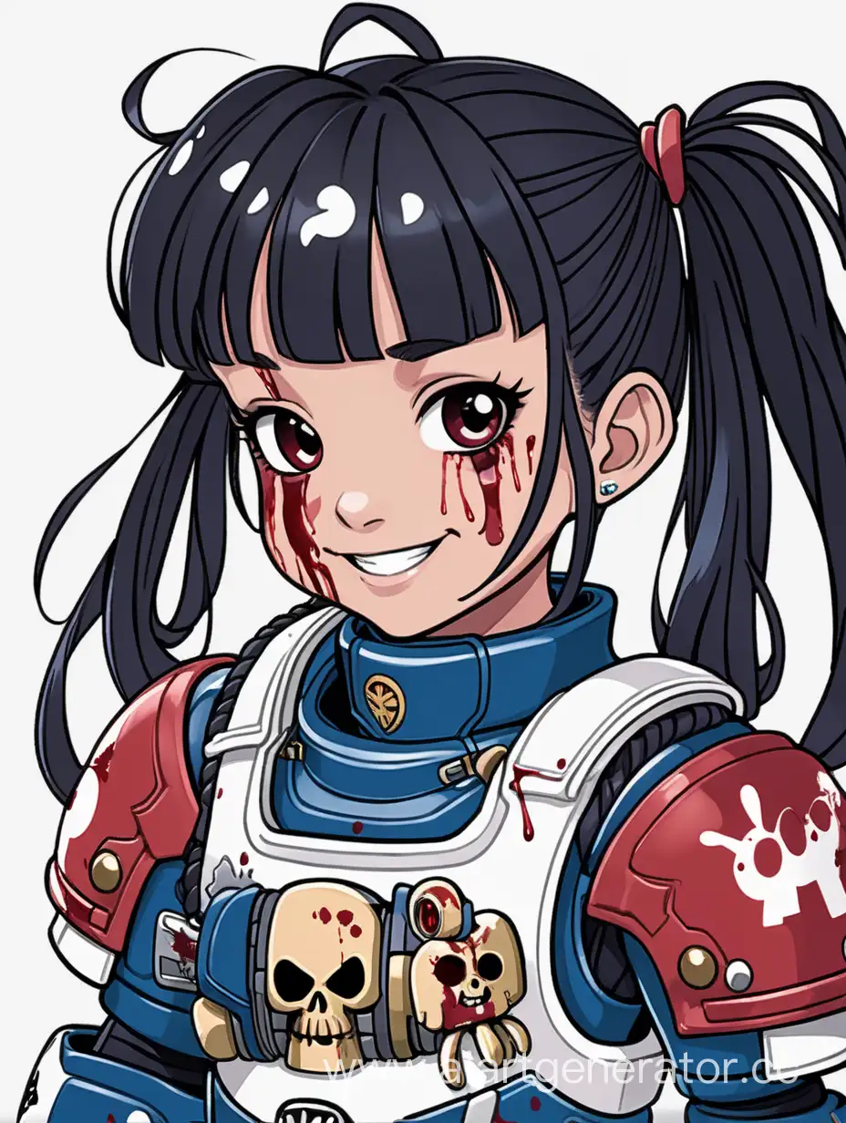 Cute-Bloodied-Space-Marine-Anime-Drawing