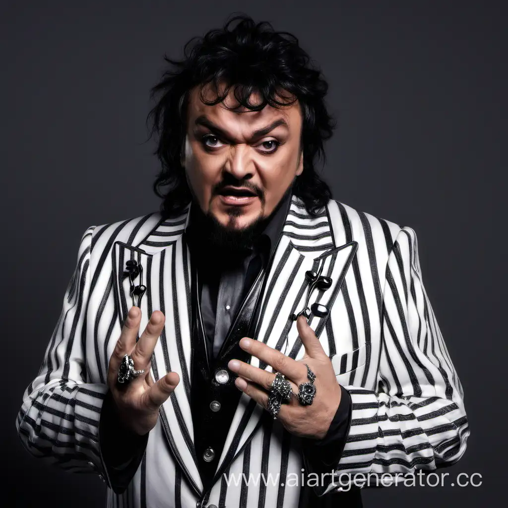 Philip-Kirkorov-Impersonator-in-Beggar-Costume