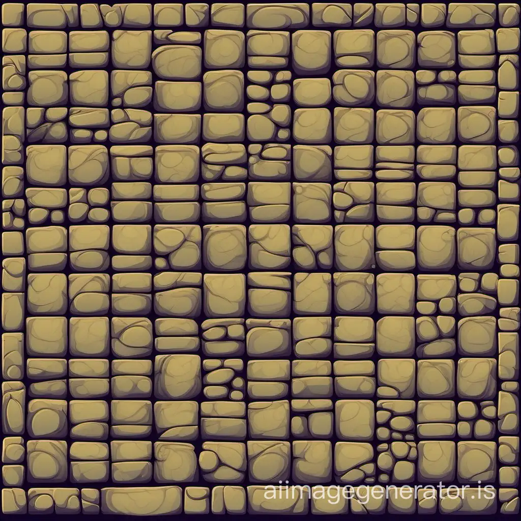 Background for interface (Empty) Square stone tile. Fantasy Style 2D Vector Graphics GUI