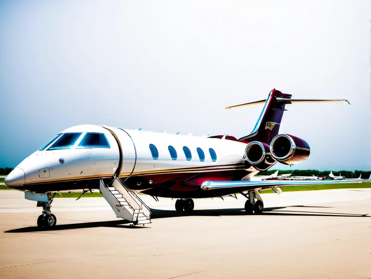 Luxury Private Jet at Exclusive Airport Terminal