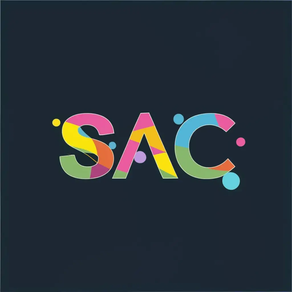logo, SyAnC, with the text "SAC", typography, be used in Technology industry