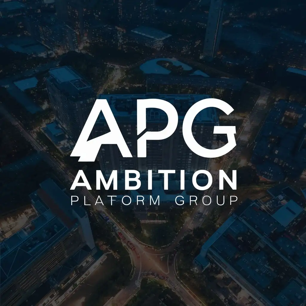 logo, apg, with the text "ambition platform group", typography, be used in Real Estate industry