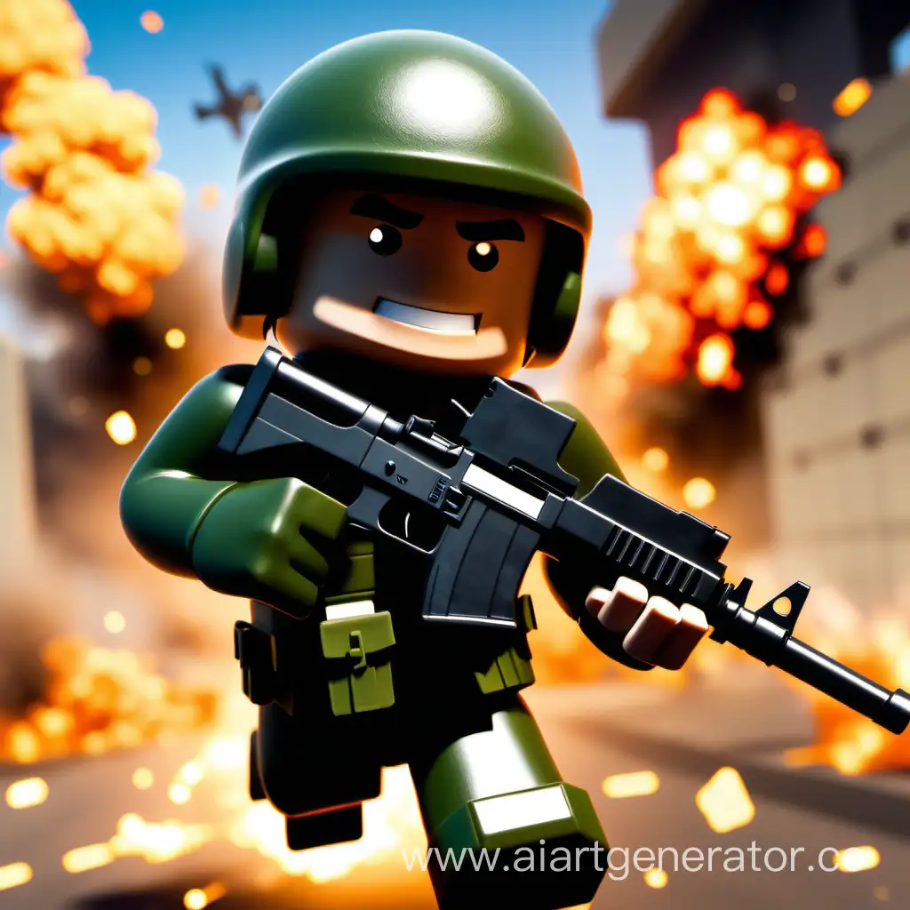 Roblox-Soldier-Dodging-Gunfire-and-Explosions-in-War-Zone