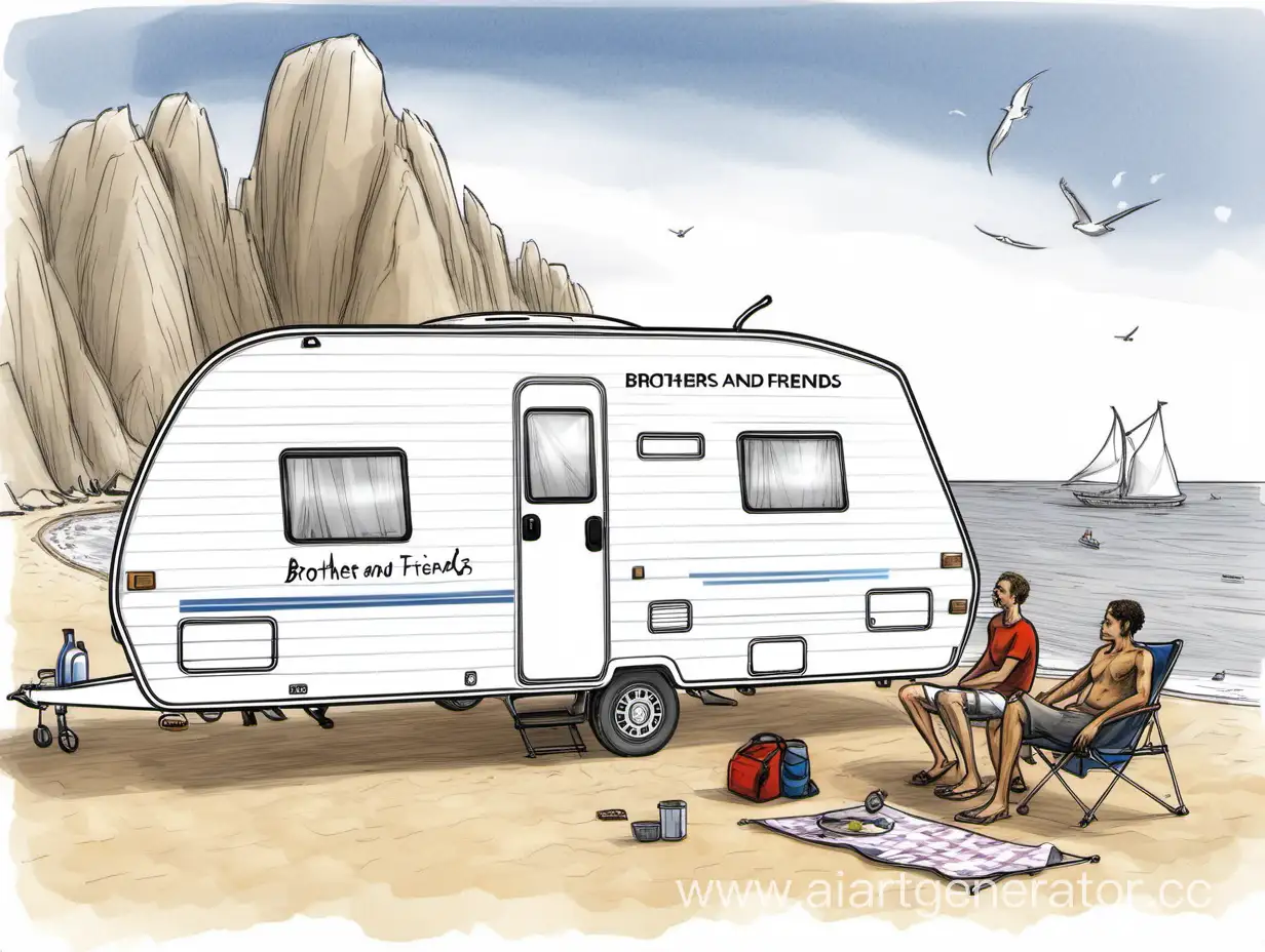 Brothers-and-Friends-Relaxing-by-Swift-Challenger-530-Caravan