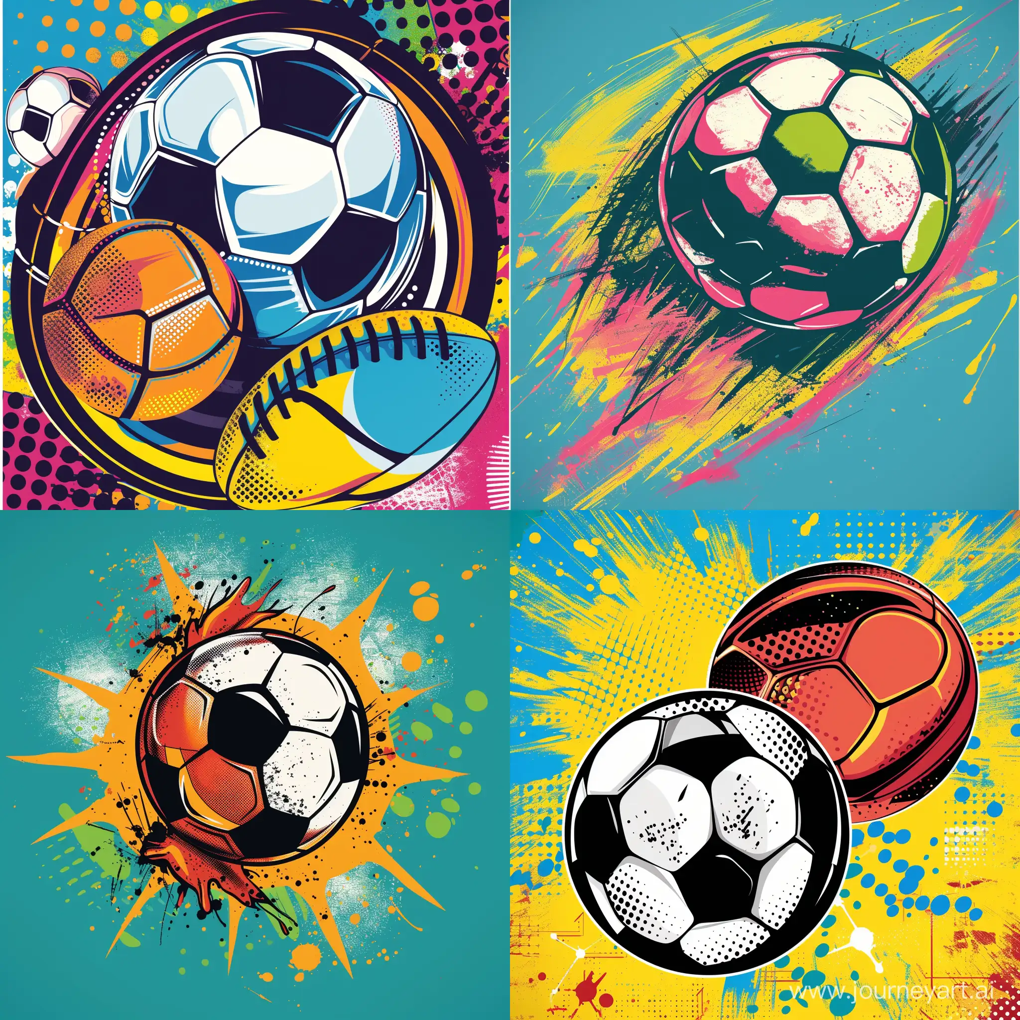 Vibrant-Pop-Art-Sports-Club-Design