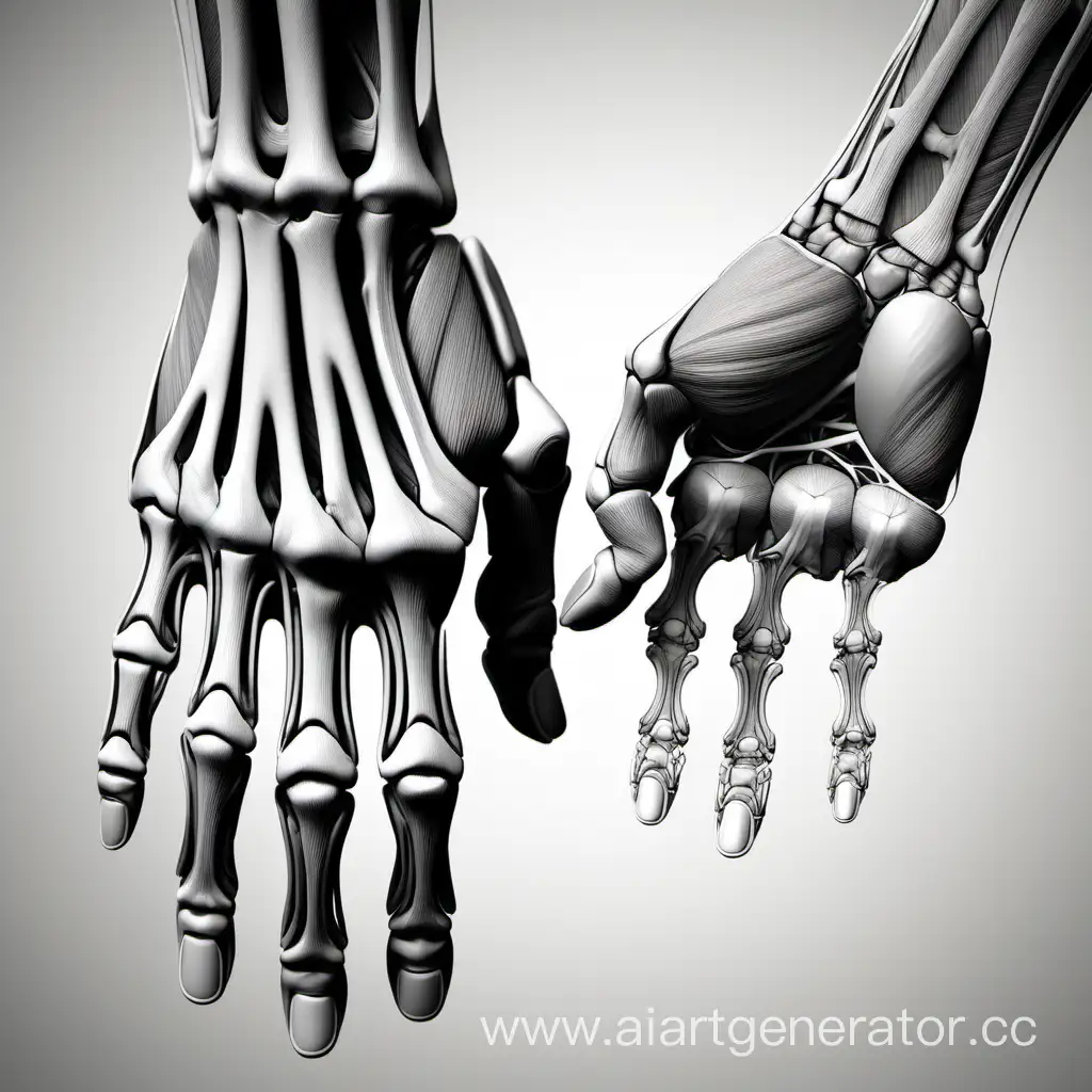 Деталь покрывающая руку, состоит из многих маленьких деталей соедененых таким образом что те способны менять свое положение ,серого цвета,похожи на кости, повторяют структуру мышщ и костей, длинные и круглые